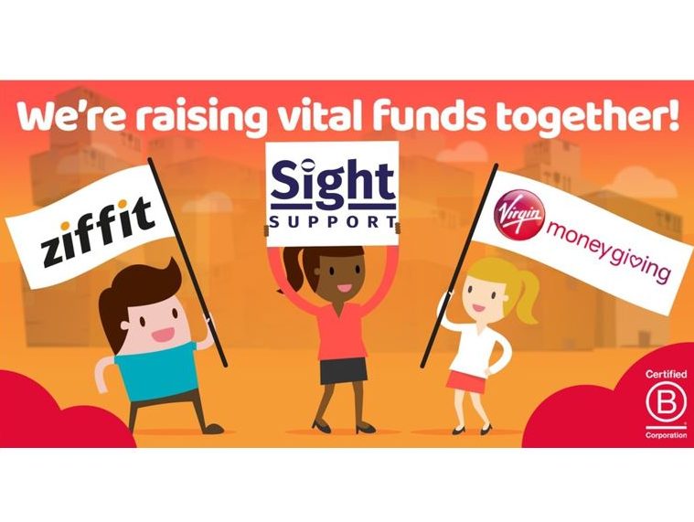 Banner for raising funds together