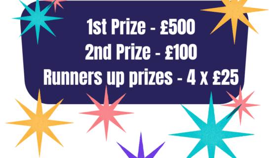 1st Prize - £500, 2nd Prize - £100, Runners up prizes - 4 x £25