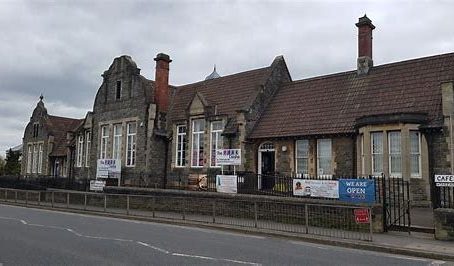 Outside photo of The Park Centre, a brike single story building