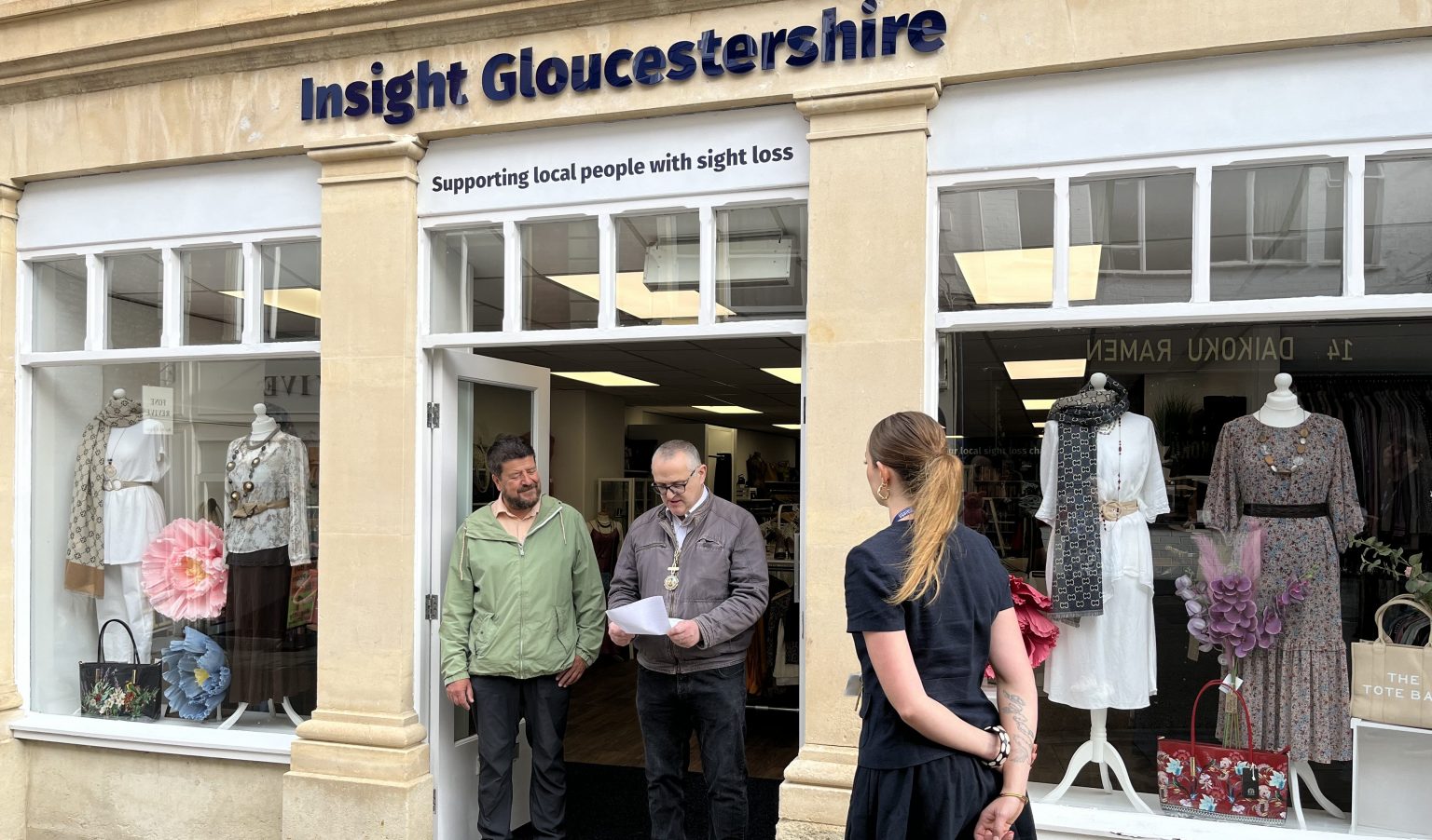 Insight Gloucestershire opens first charity shop in Stroud - Sight ...